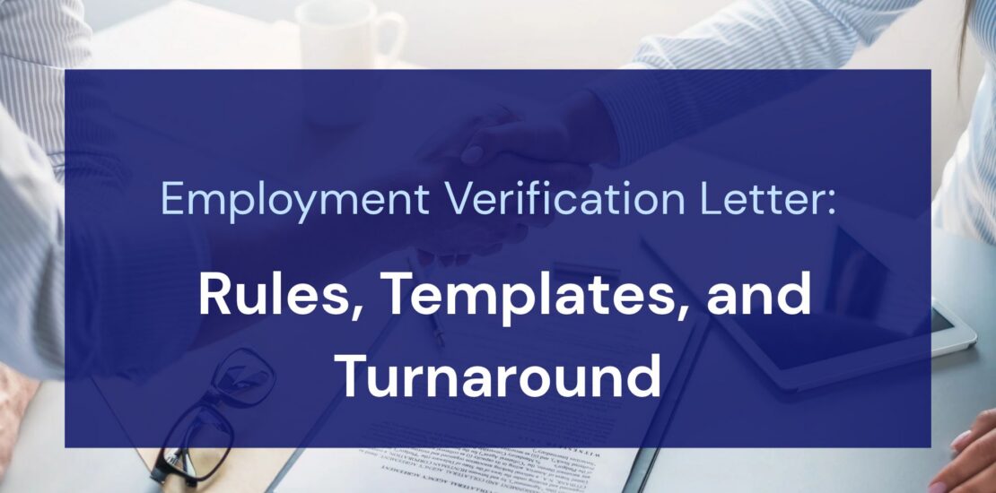 Employment Verification Letter: Rules, Templates, and Turnaround