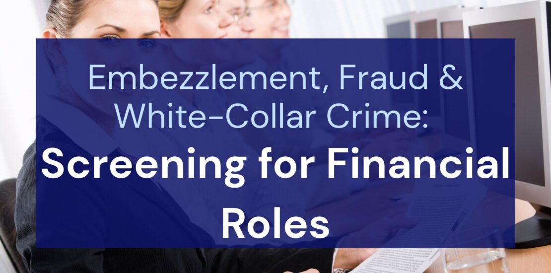 Screening for Financial Roles
